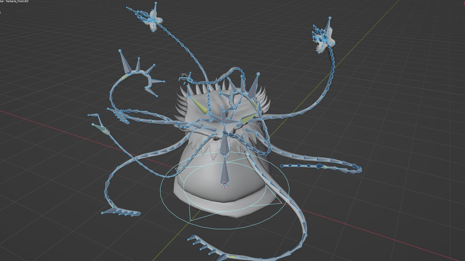 ArtStation - Meat eating monster plant with various tentacles (Game Ready)