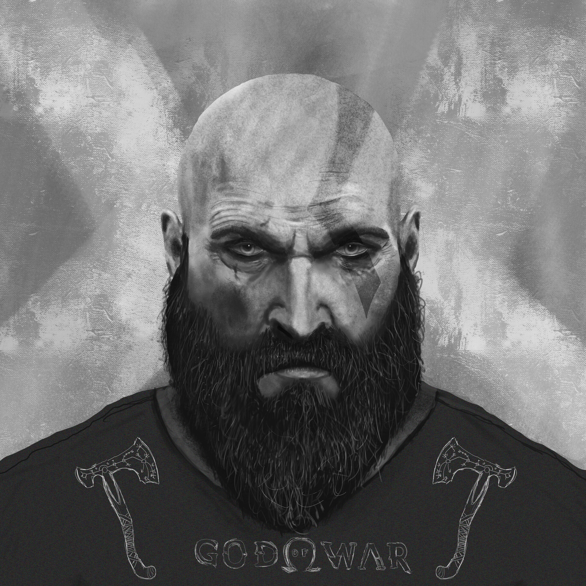 ArtStation Kratos whit wear