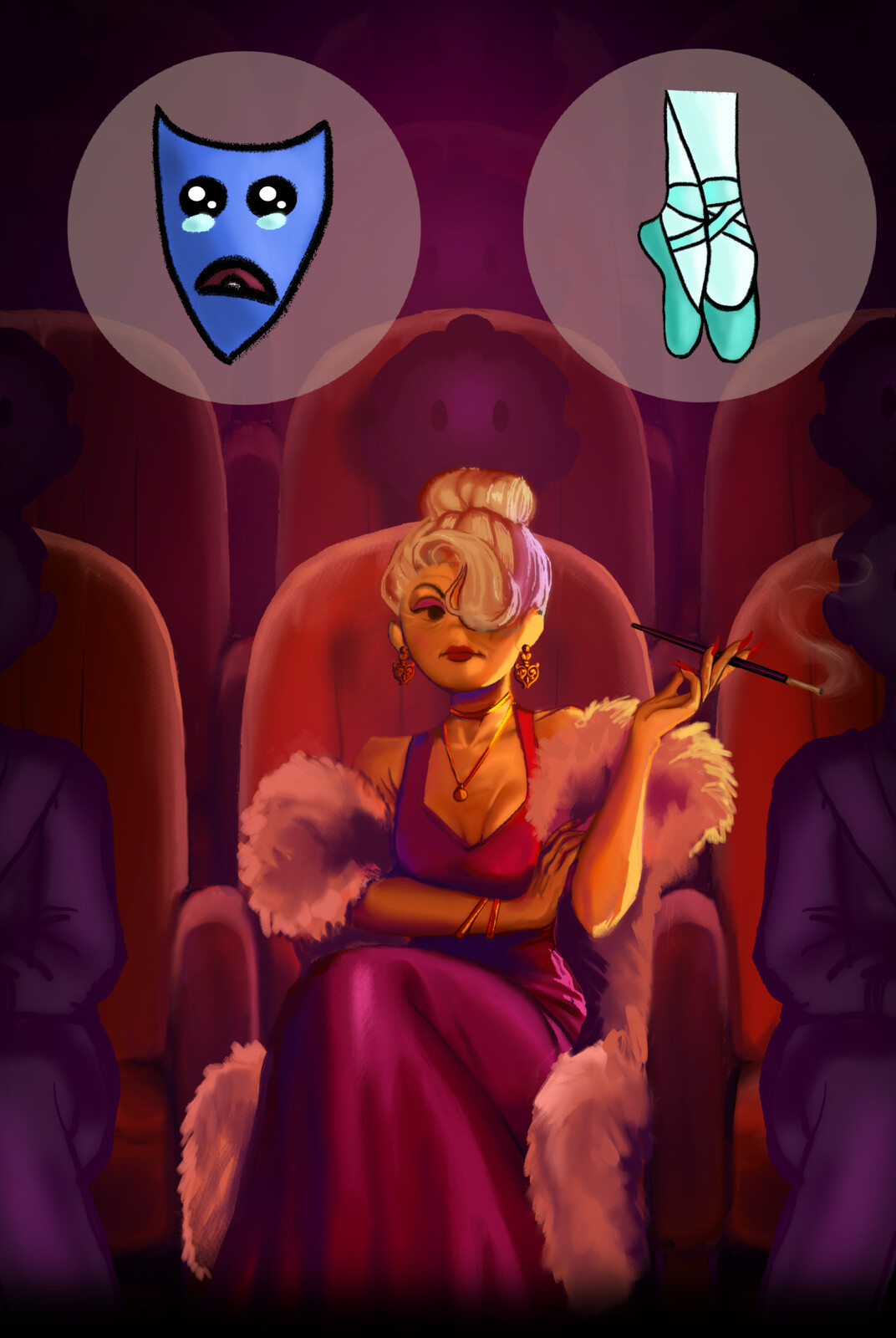 audience card (character by Bianca Rühr Levy)