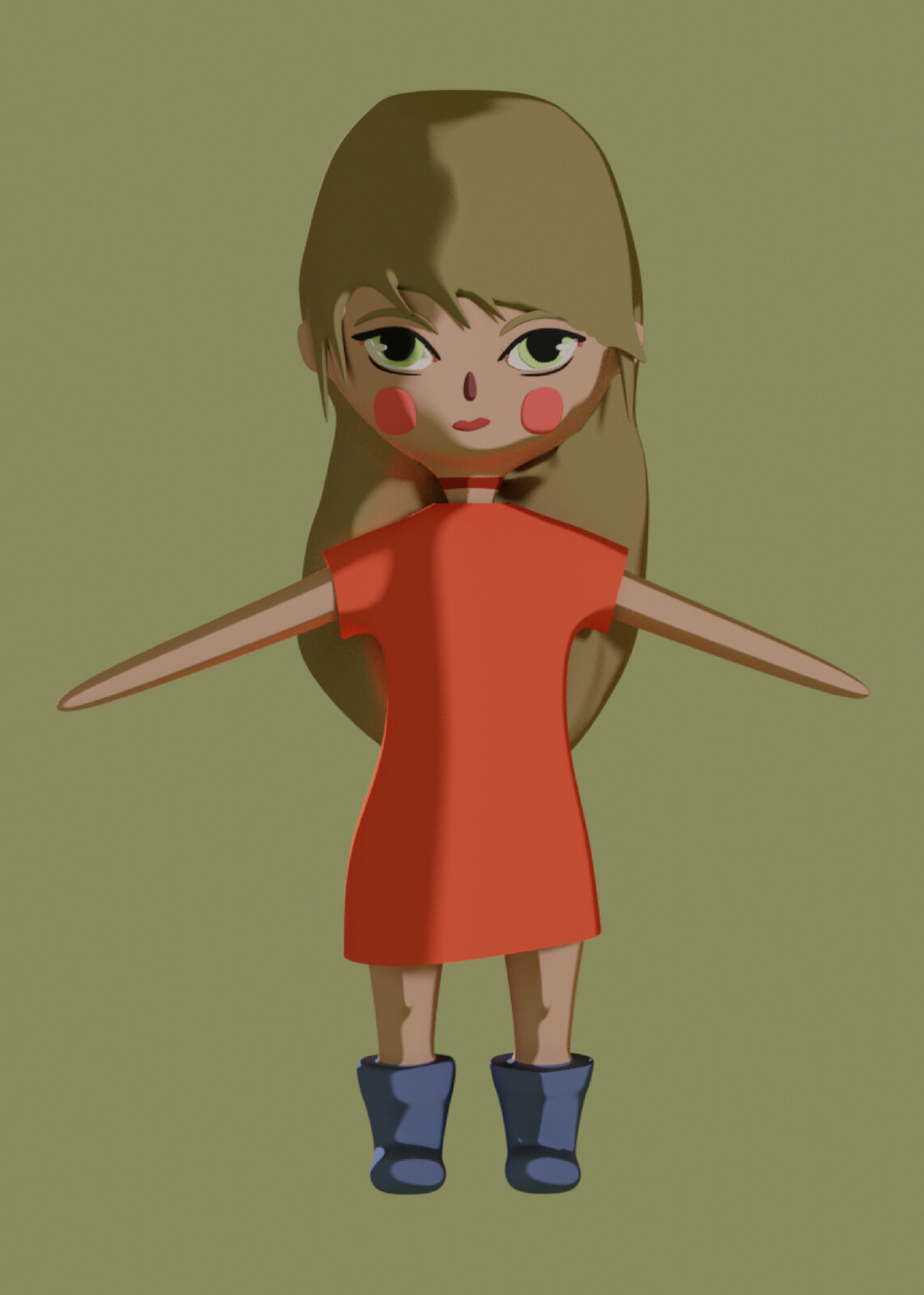 Luna - Stylized 3D Character front
