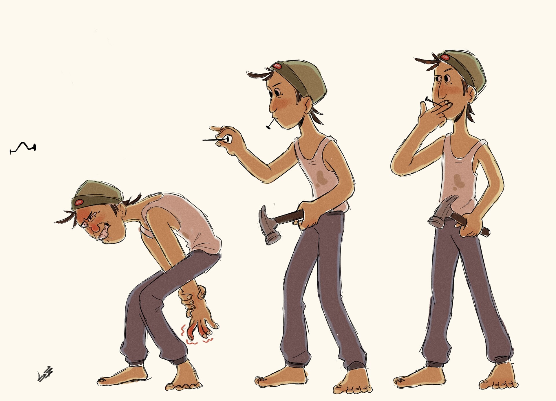 ArtStation First nail in the wall