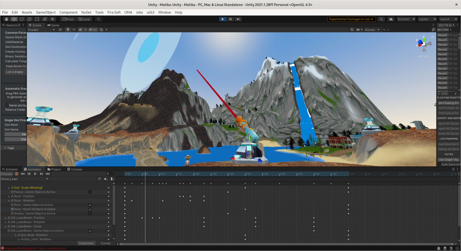 Animation done in the Unity.