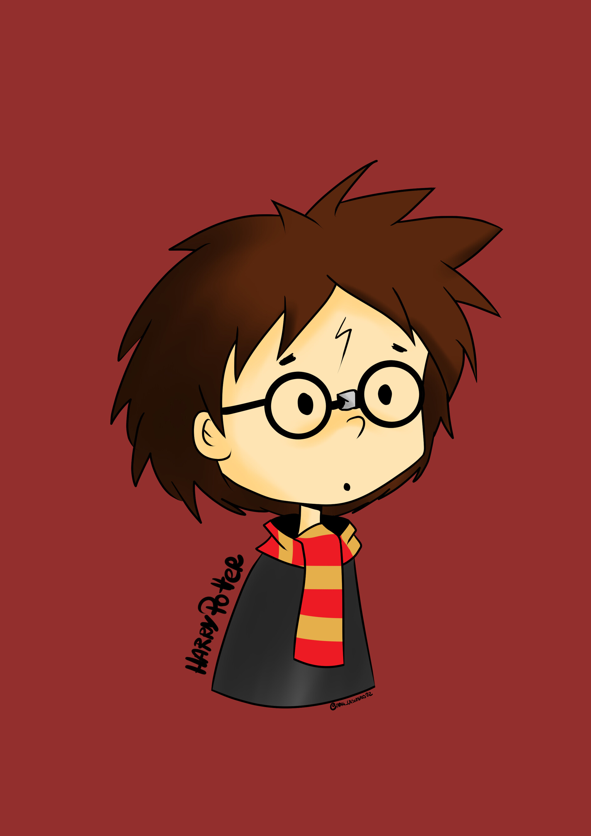 ArtStation - Harry Potter Infographic, image size:1920x2716