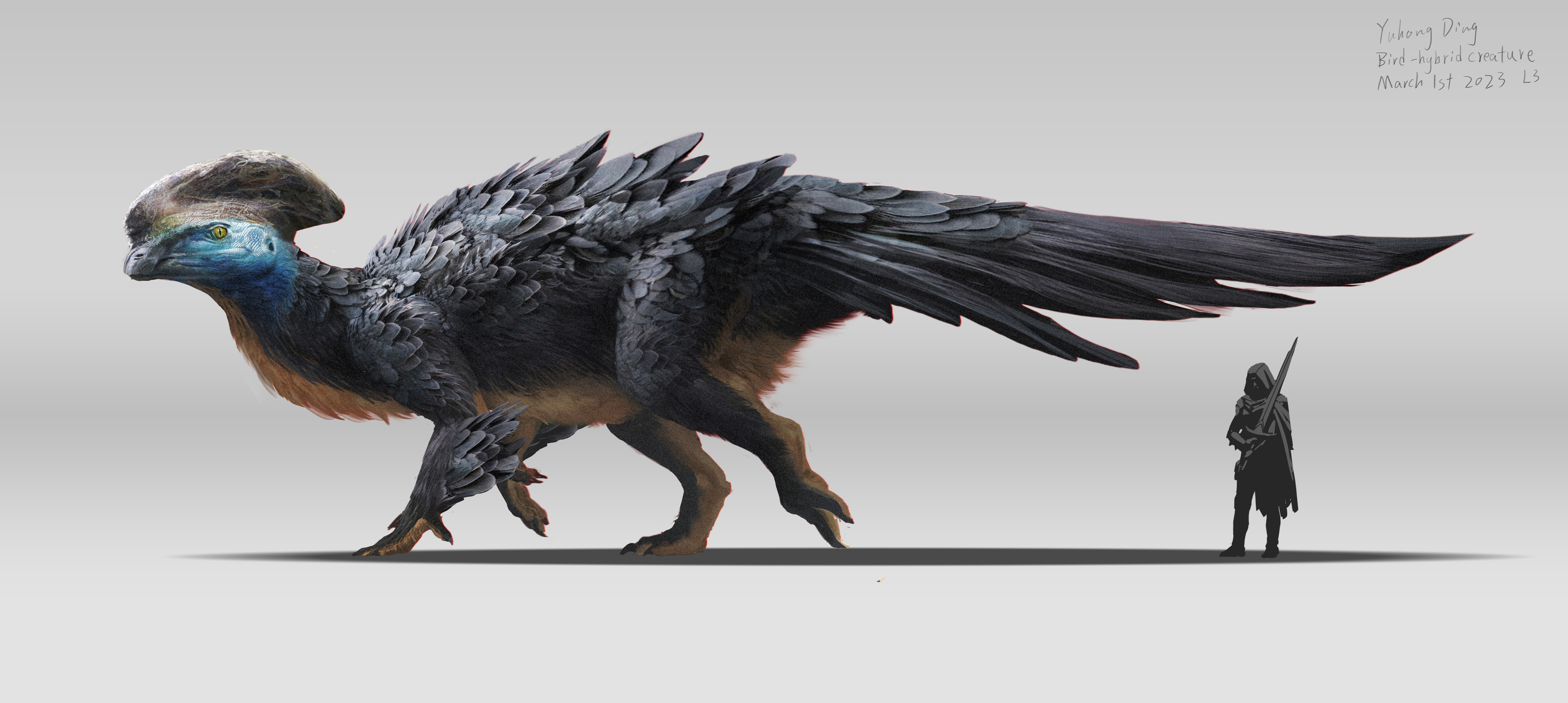 Bird-hybrid Iguanodon (photobashed)