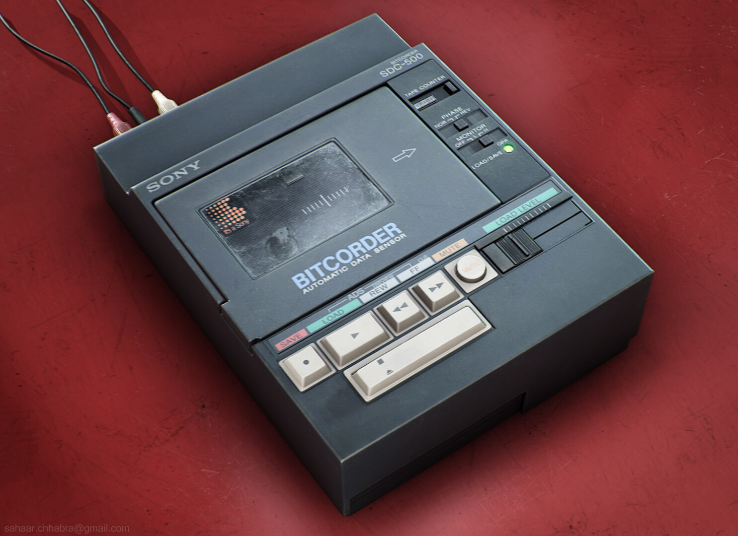 ArtStation - SDC-500 Sony Cassette Tape Player