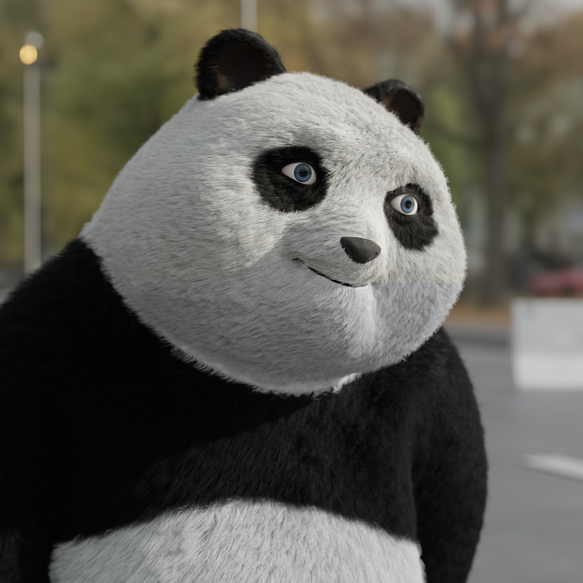 ArtStation - Stylized Panda with Realistic Fur