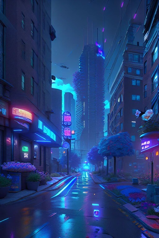 ArtStation - 2050 Cyberpunk Boston Massachusetts