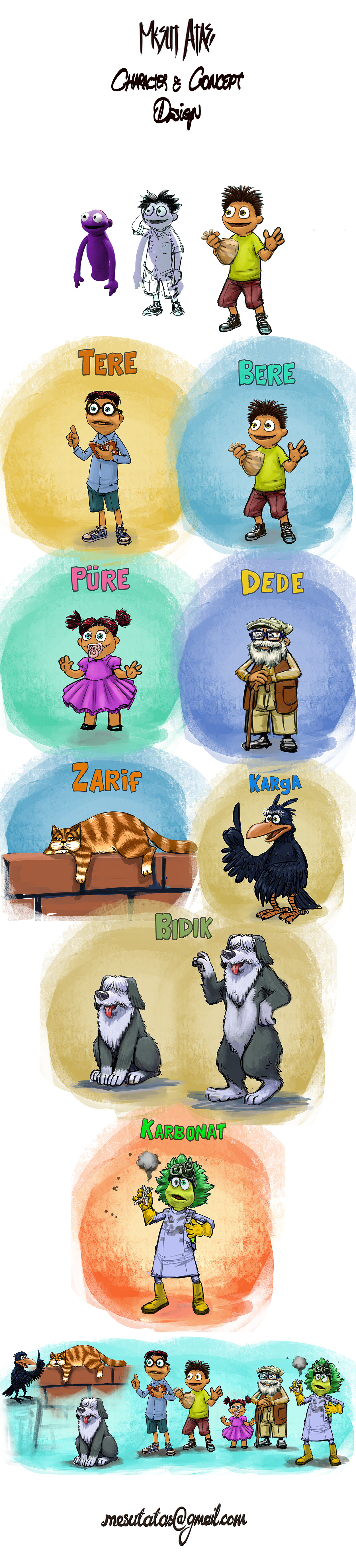 ArtStation Hand Puppet Character Design