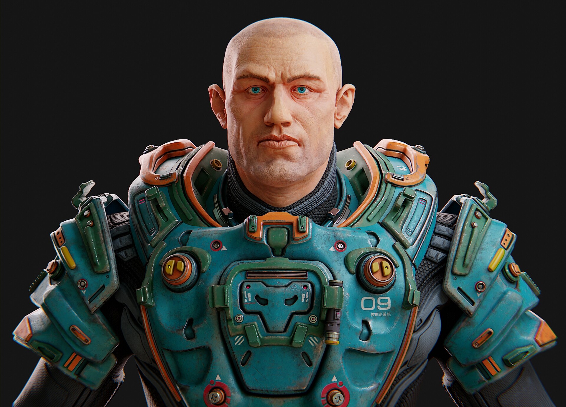 ArtStation - Sci-fi bust