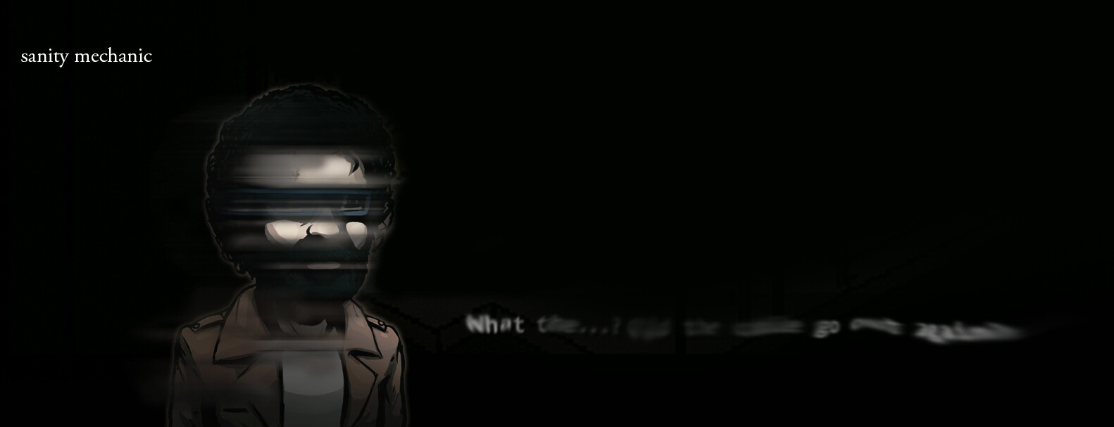 Sanity stages where the main character starts to see hallucinations.
