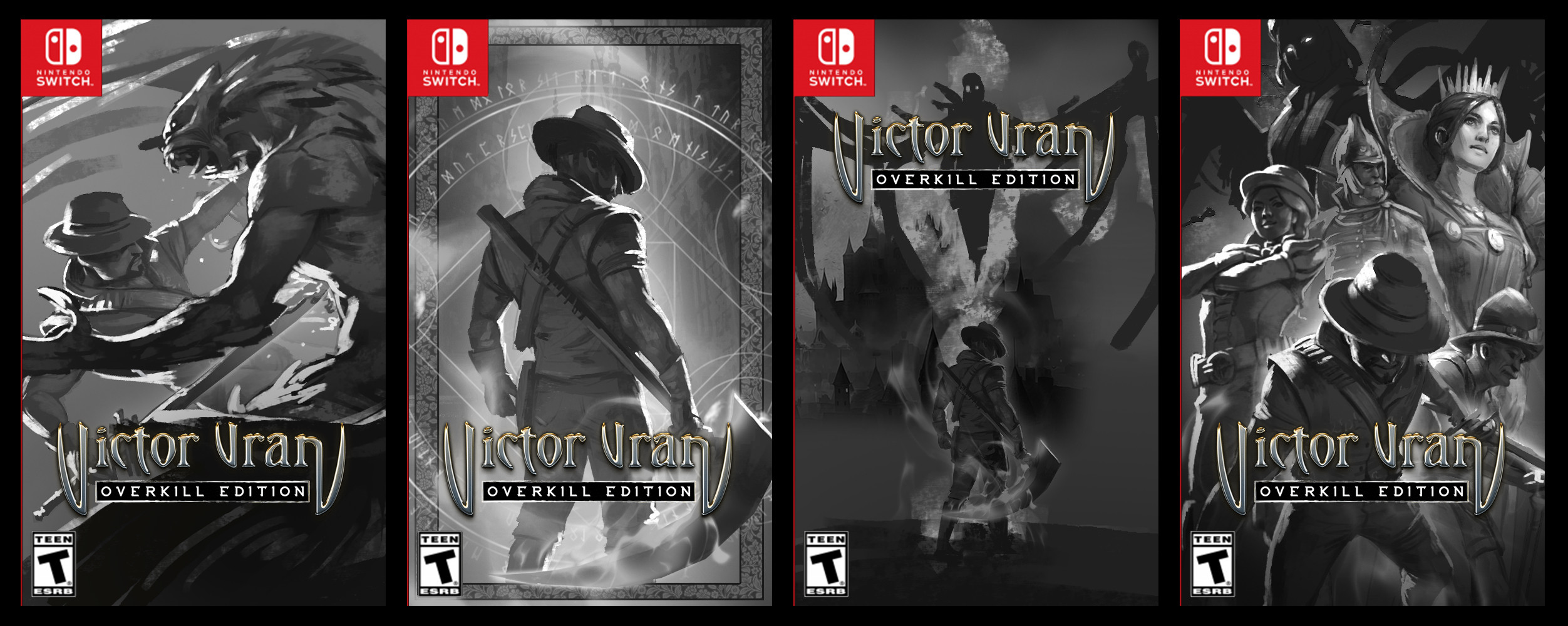 thumbnails with different cover ideas. I took the switch cover layout as an example because it is the most challenging one.