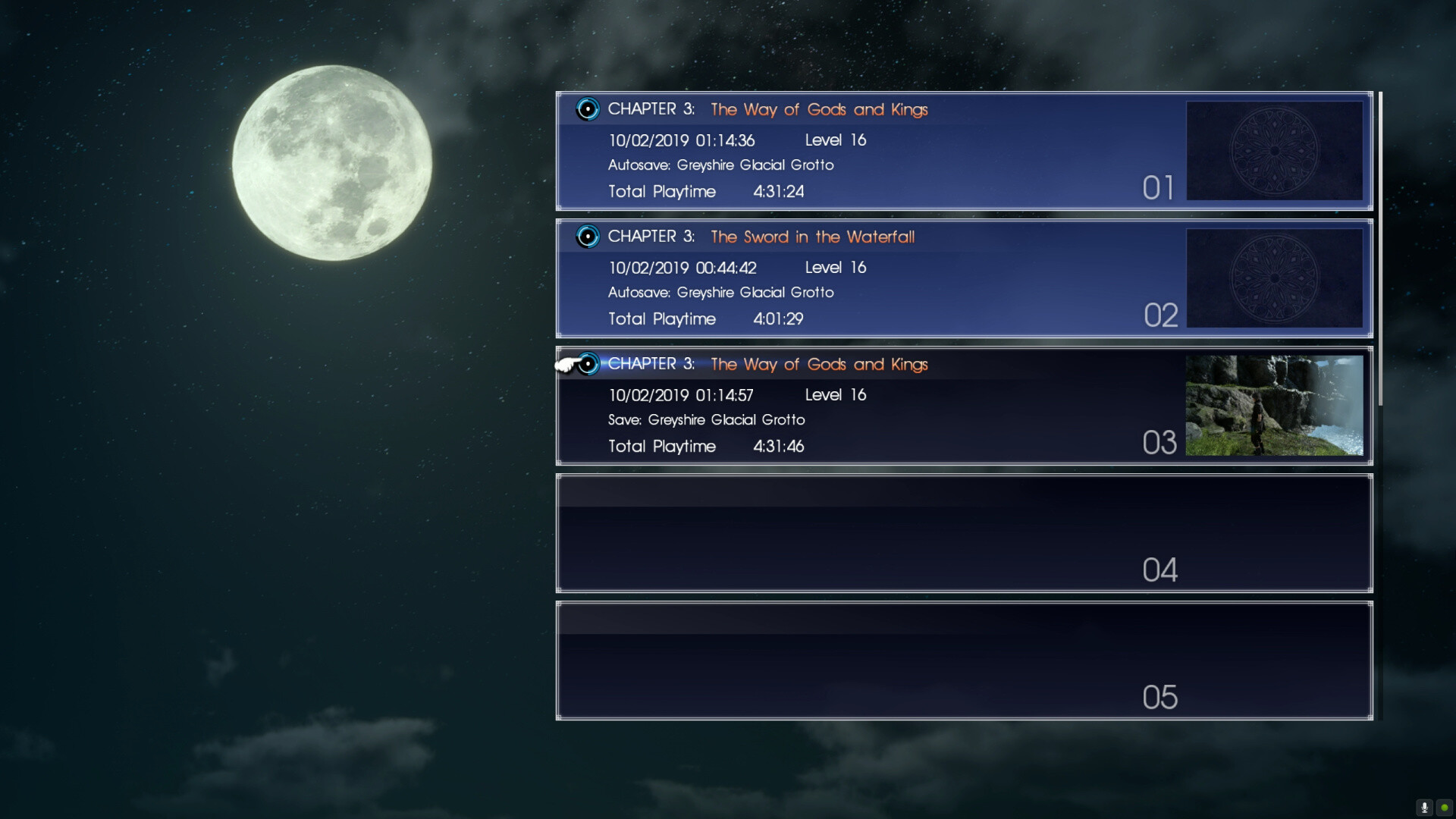 ArtStation Final Fantasy XV UI