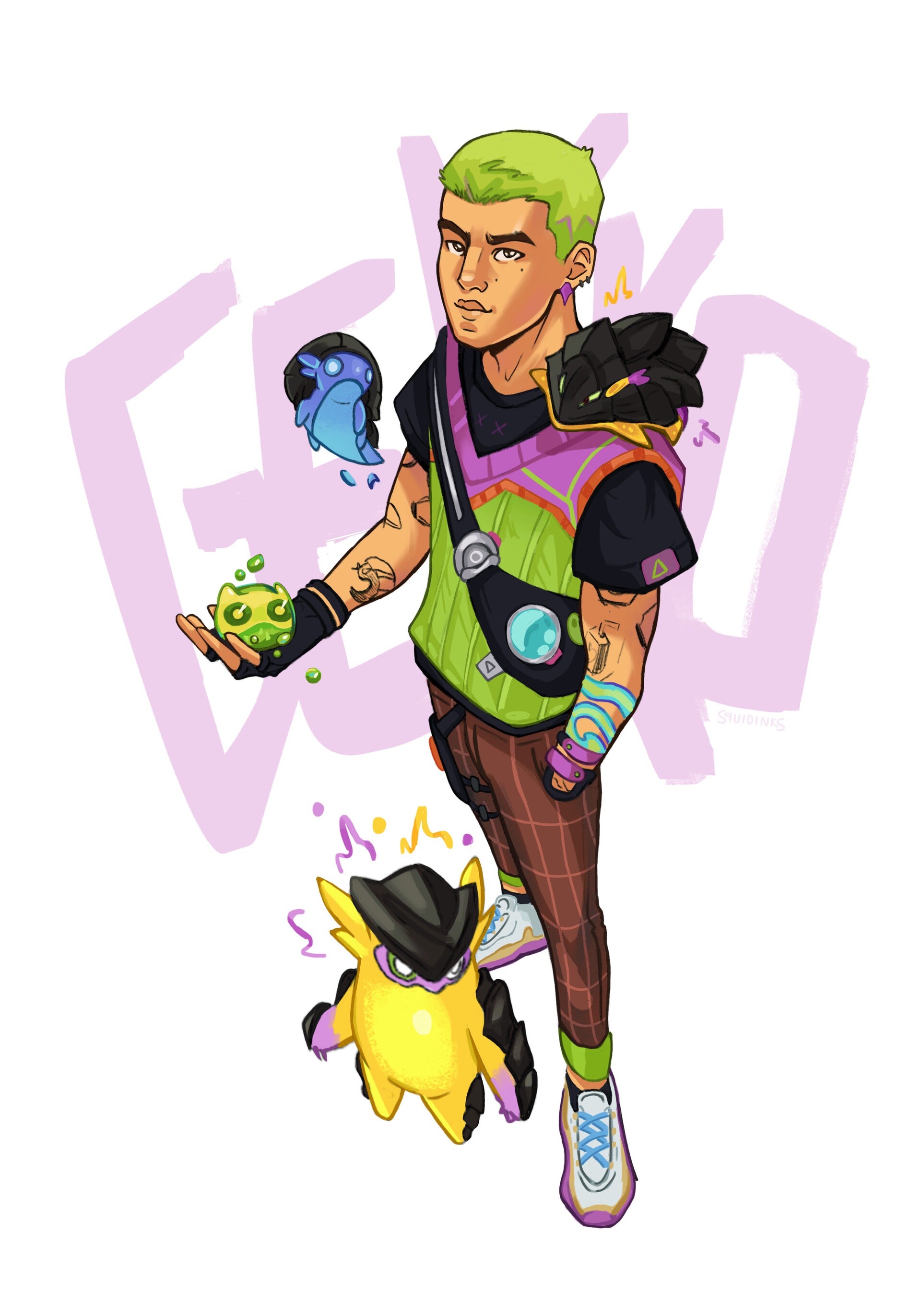 Artstation valorant gekko fanart