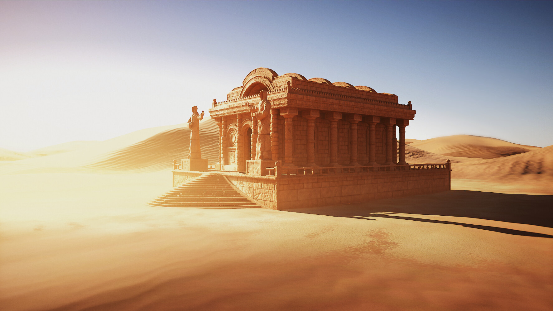 ArtStation - Desert Temple (Videogame Art)