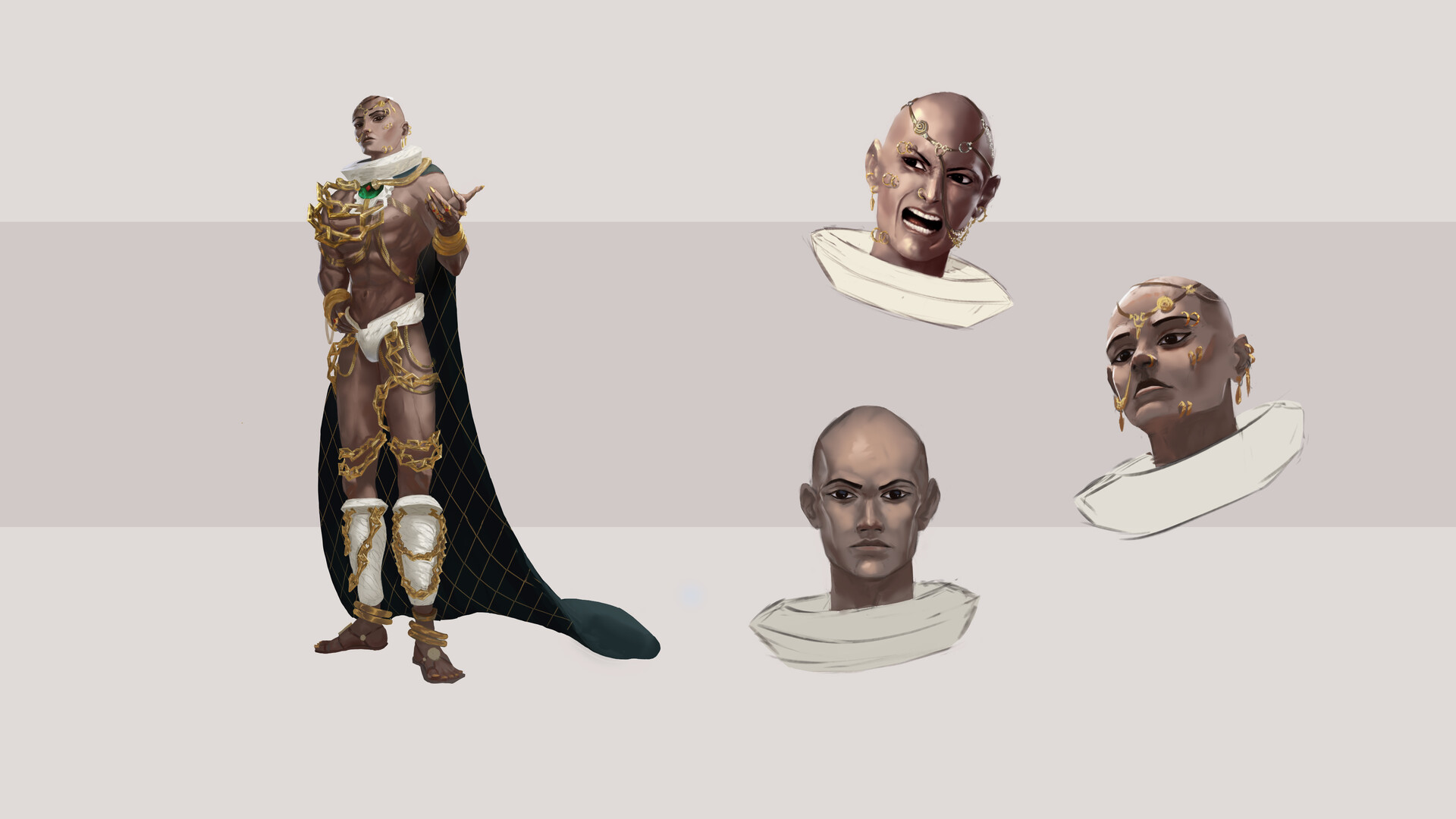 ArtStation Xerxes from the movie "300"