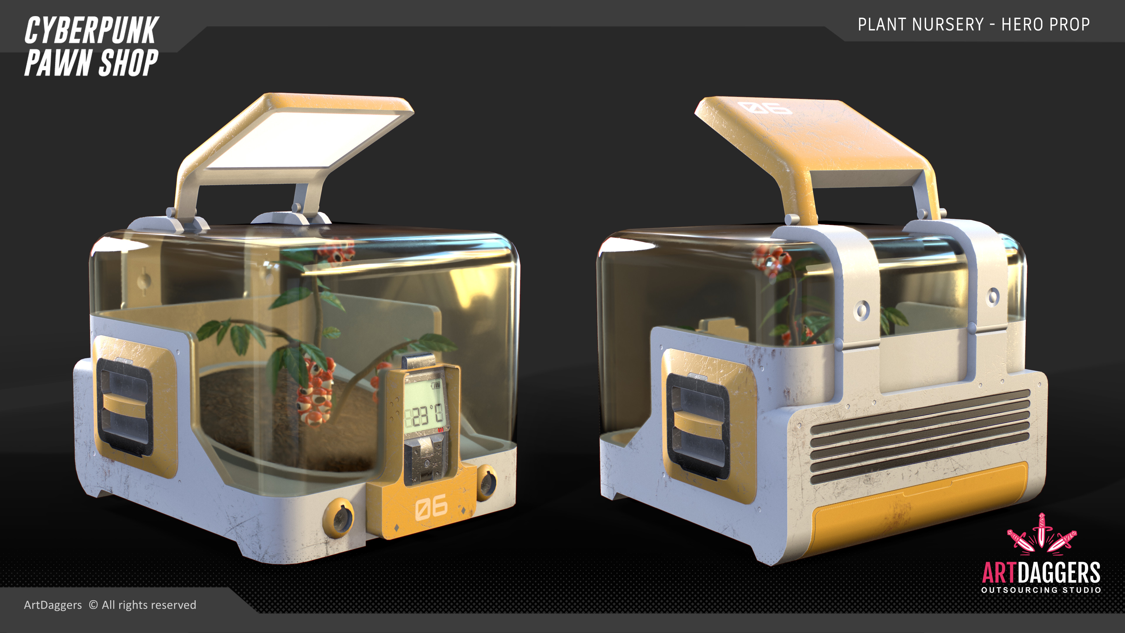 Artdaggers Outsourcing Studio Plant Nursery Hero Prop