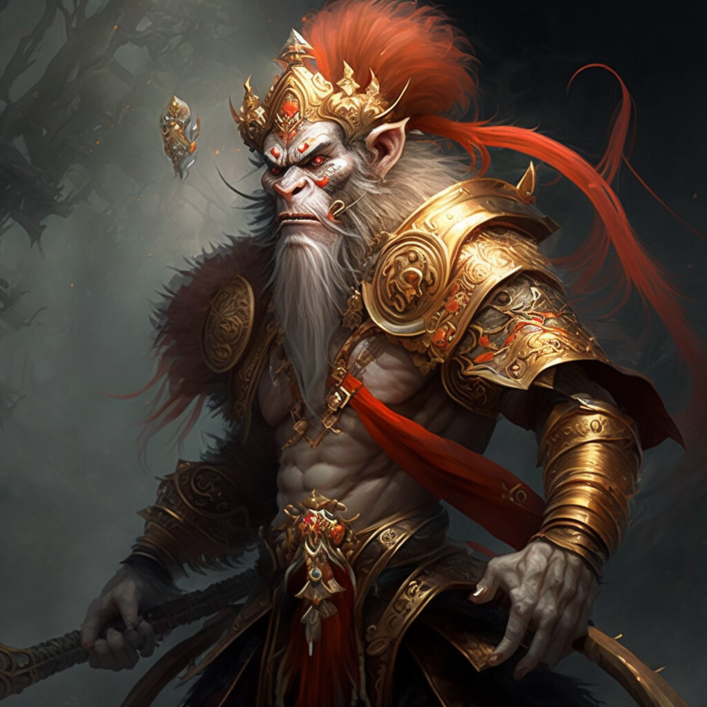 Artstation the king of the jungle monkey king s unmatched agility