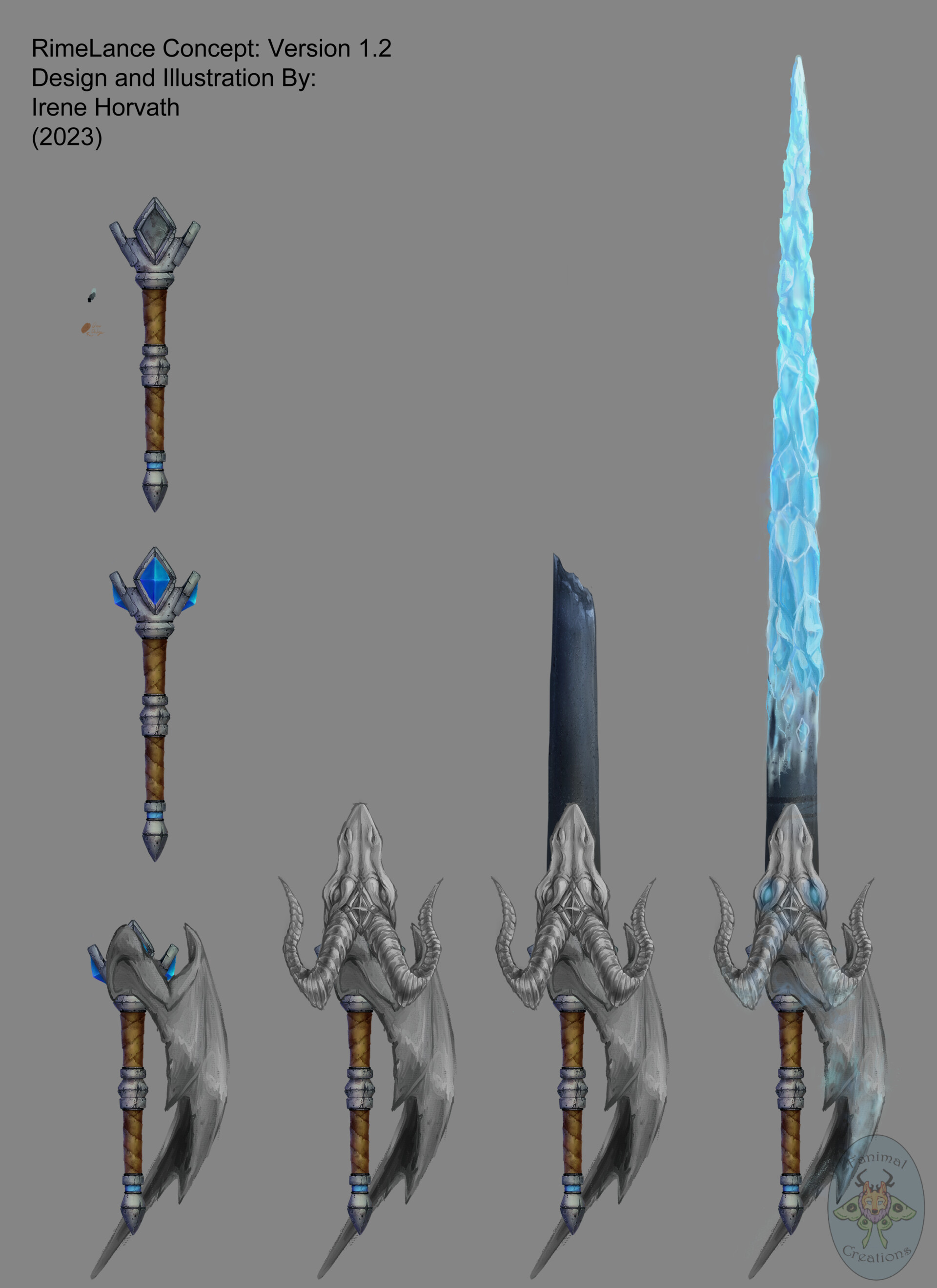 Irene H. AQ3D Custom NPC Weapon Concept (20162023) Kickstarter Reward