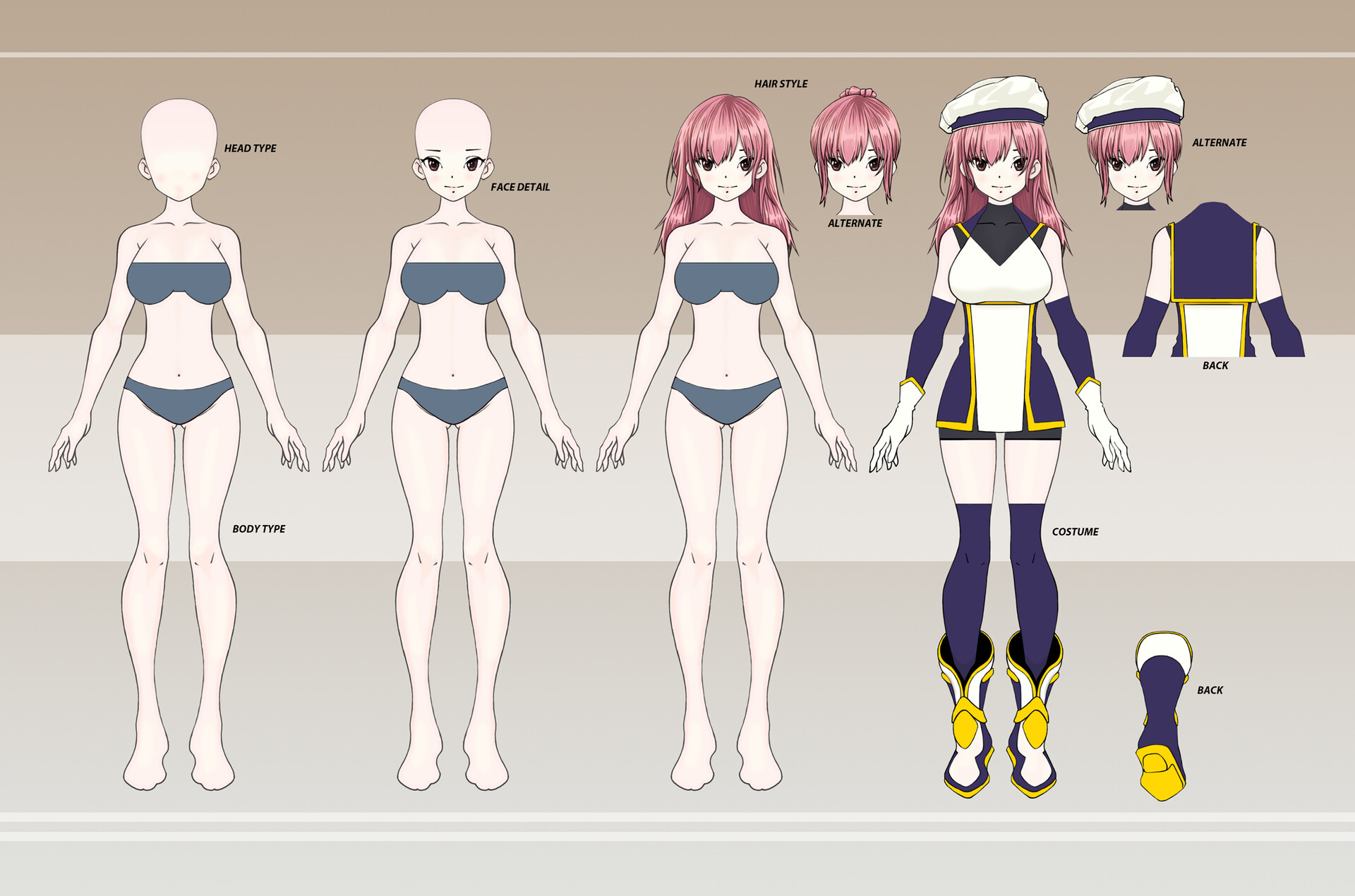 Anime Character Sheet  ArtistsClients