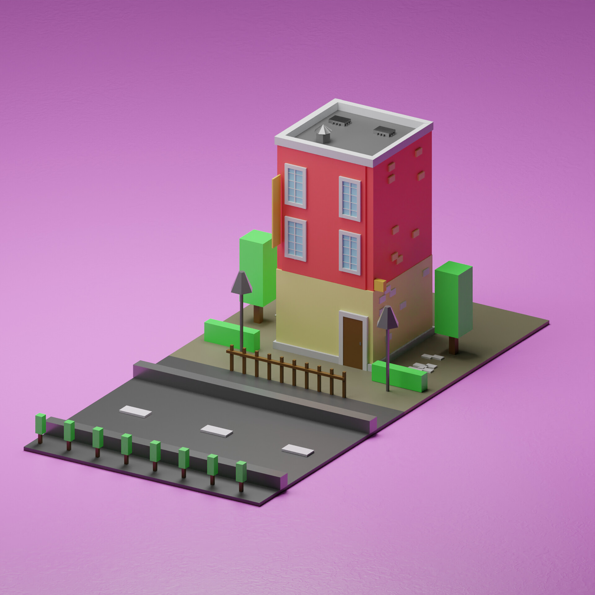 ArtStation - Low poly building