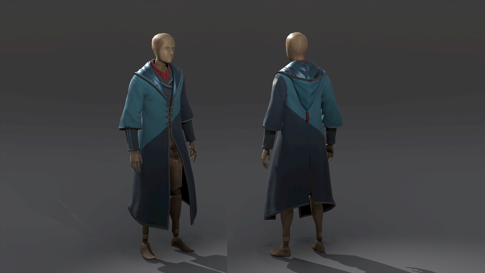 For these robes I used existing geometry and updated/ made textures for this robe set.