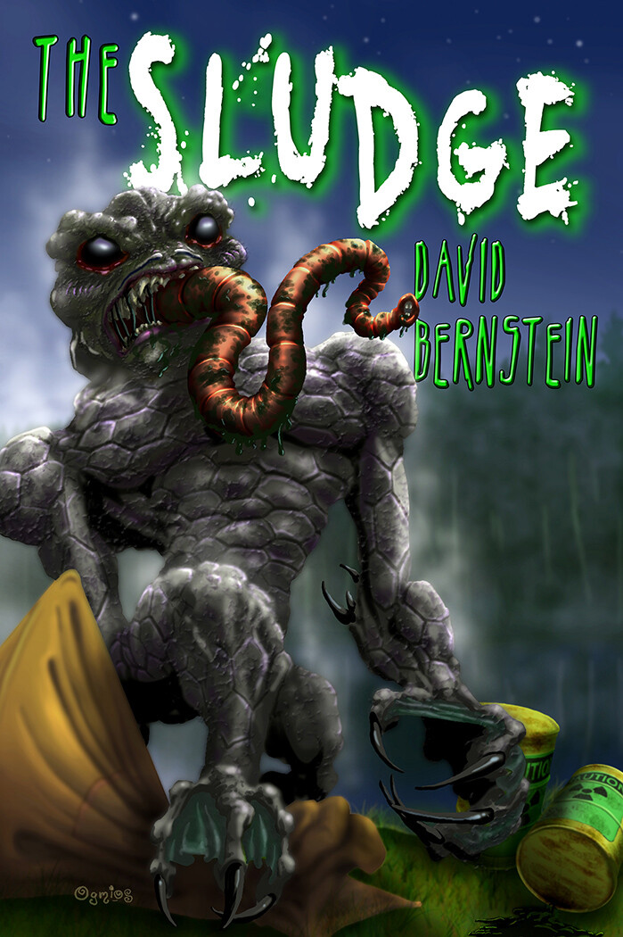 Cover illustration and graphics for "The Sludge" by David Bernstein