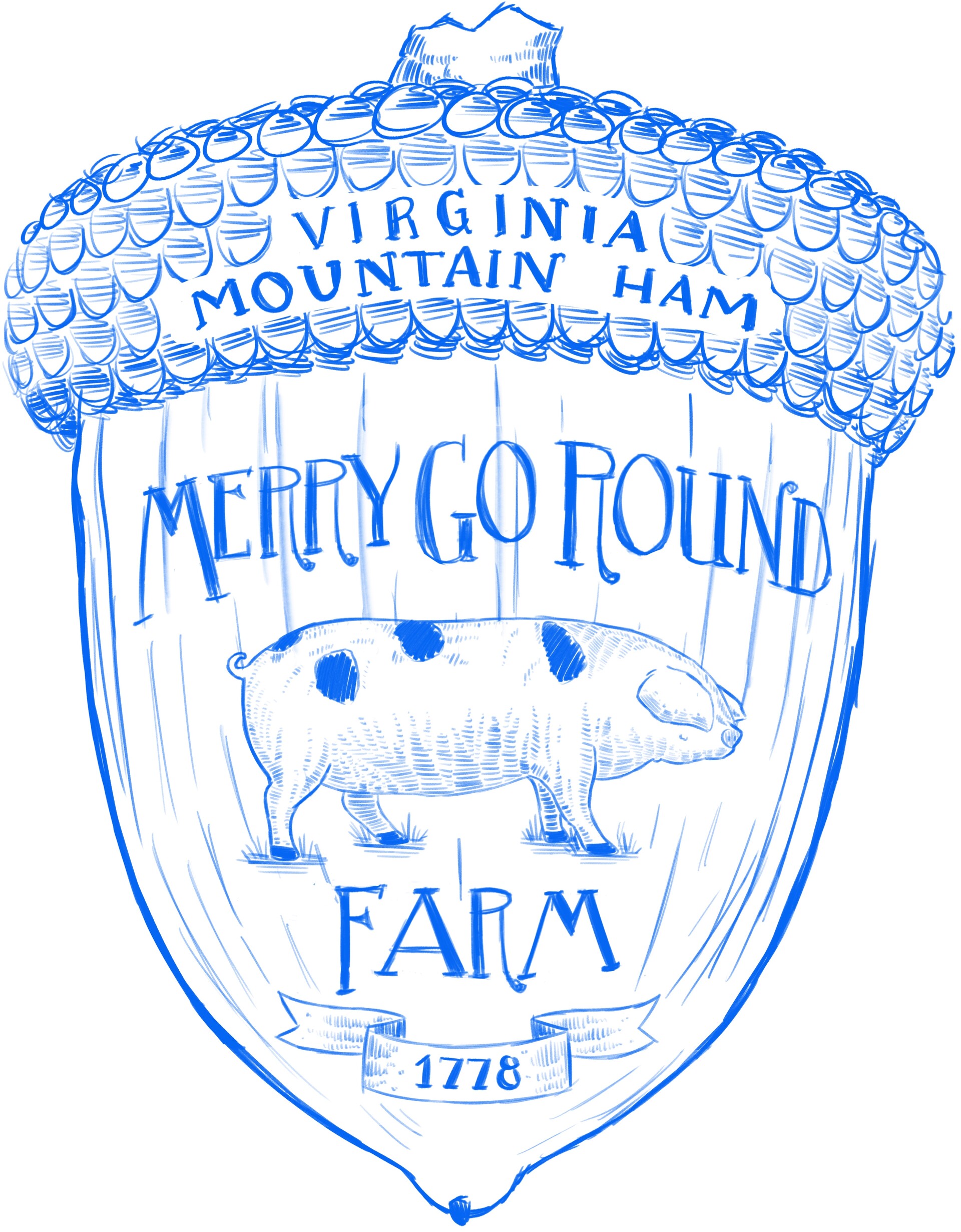 ArtStation merry go round farm logo