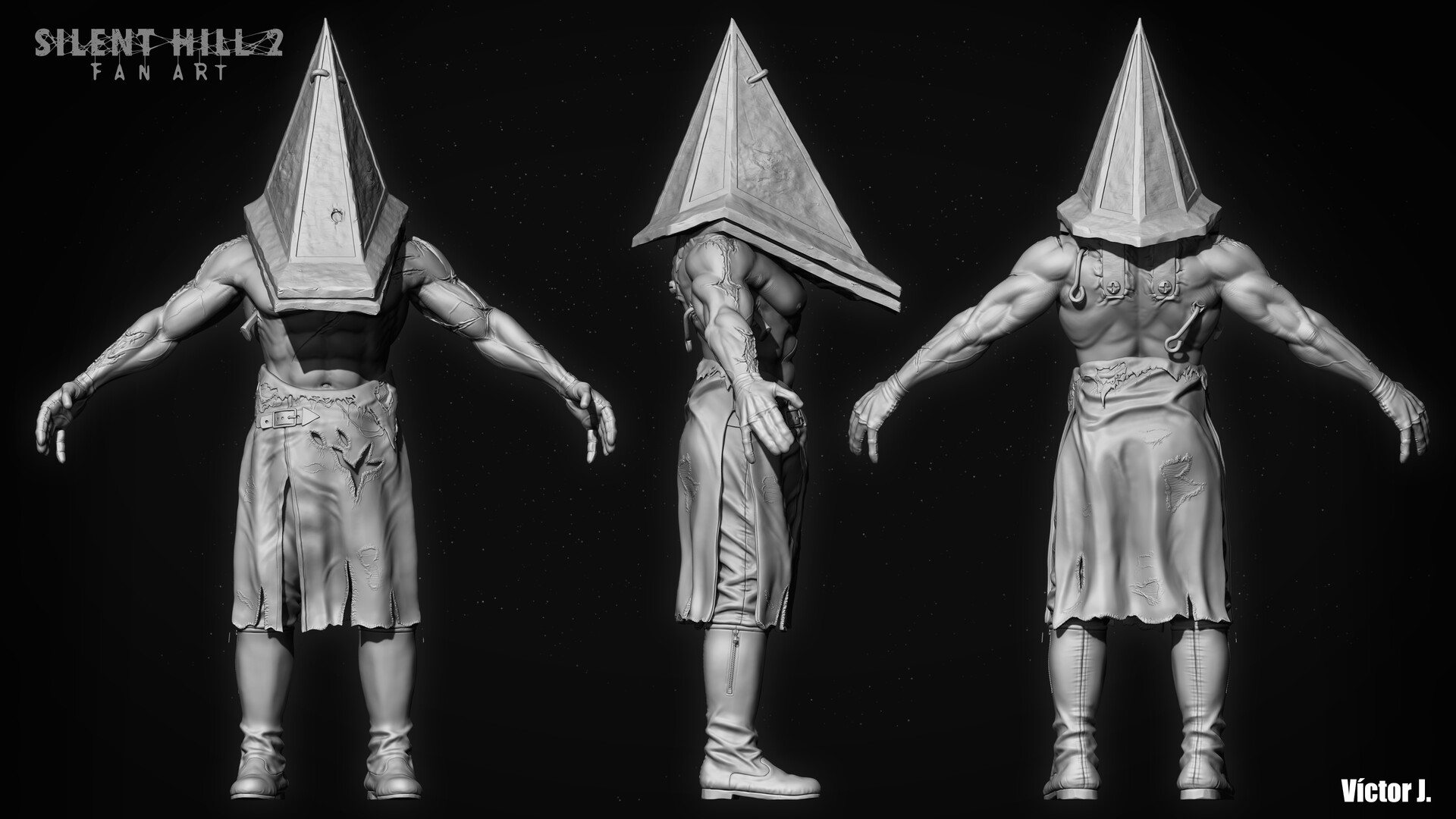 Pyramid head (Silent Hill) WIP - shader help - ZBrushCentral