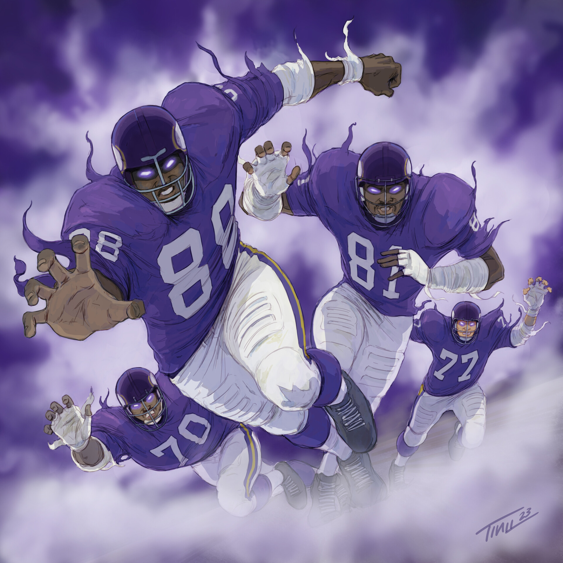 purple people eater football