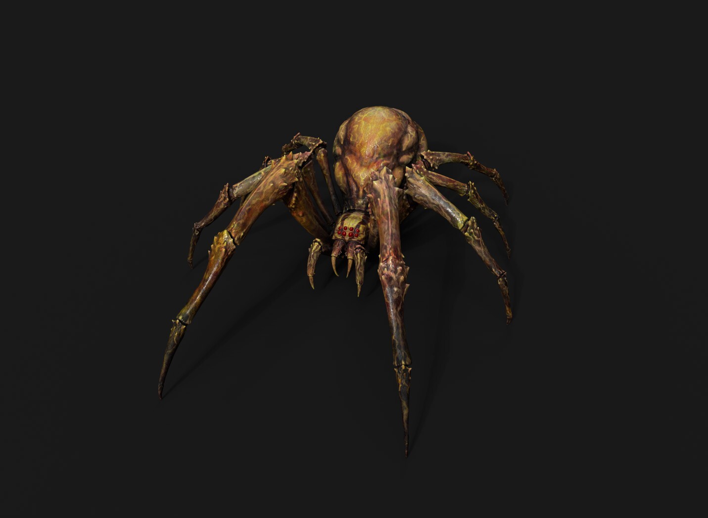 This Spider was sculpted/ modeled by Wei Wong. 