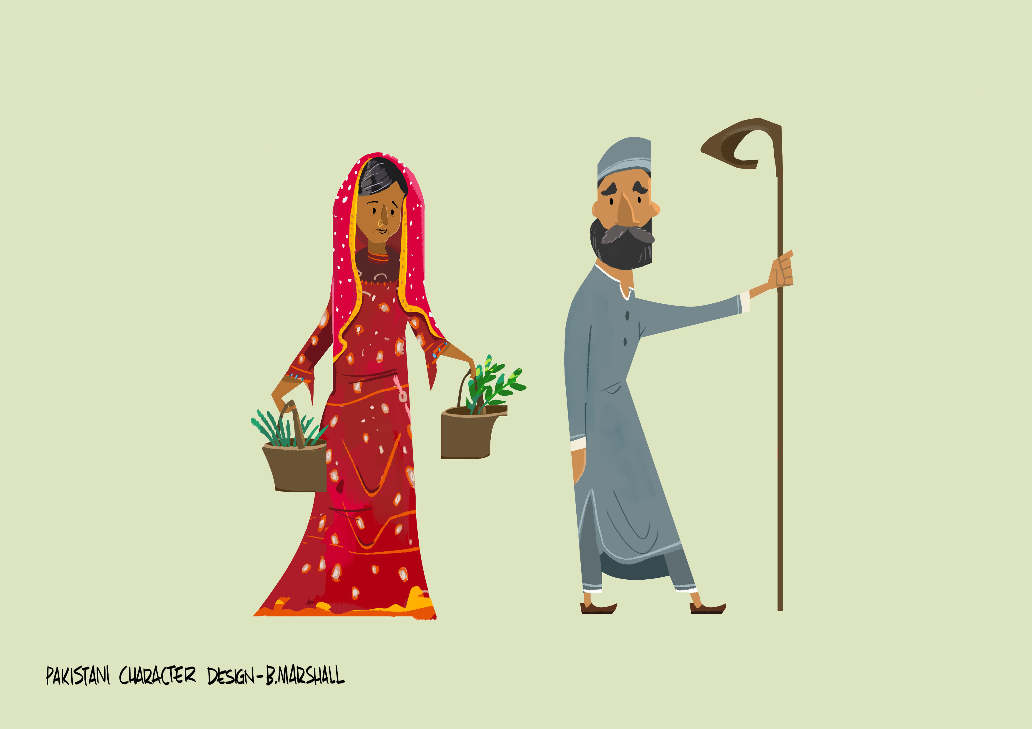 Character Designs - Pakistan 