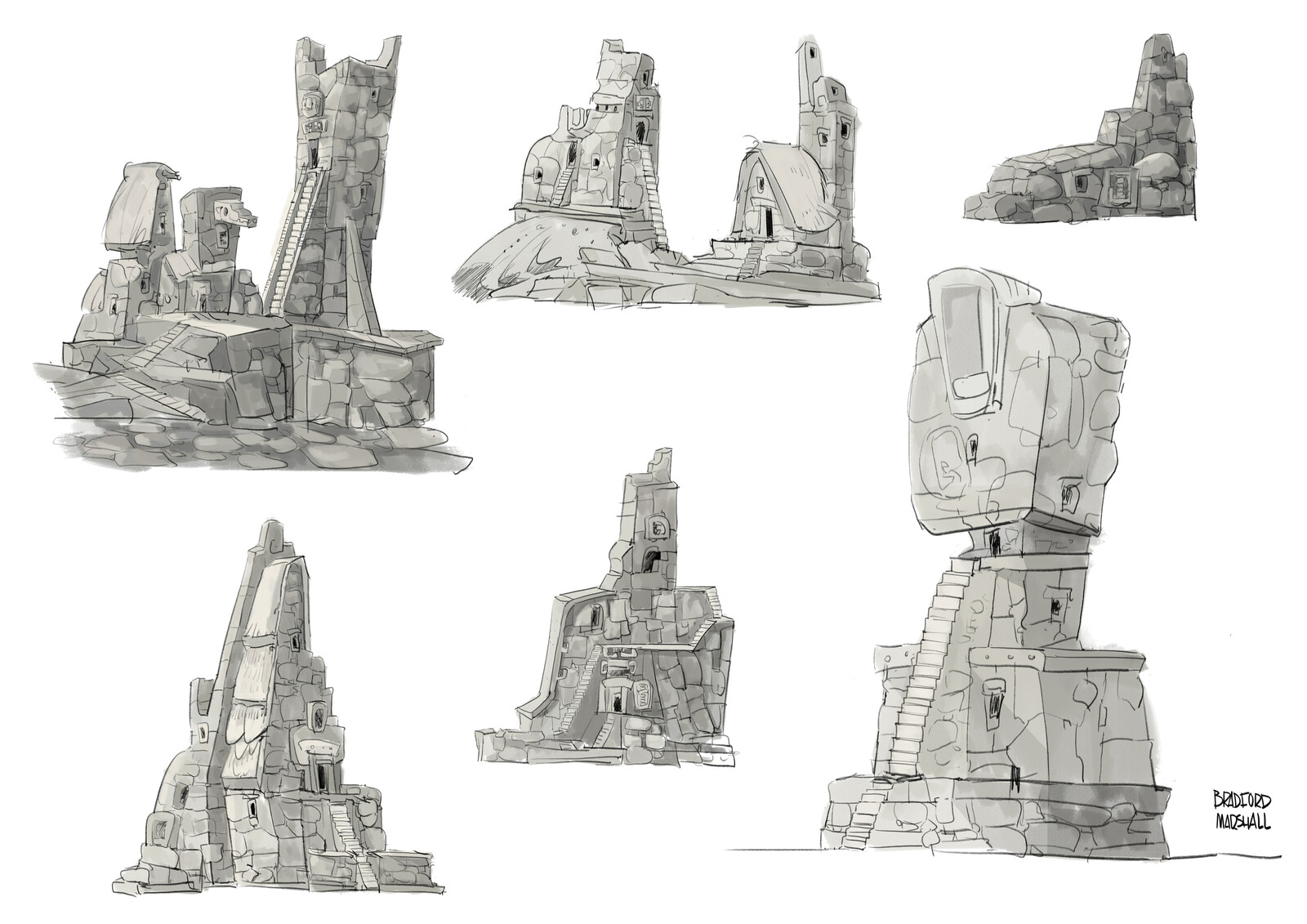 Incan Houses - Visual Development 