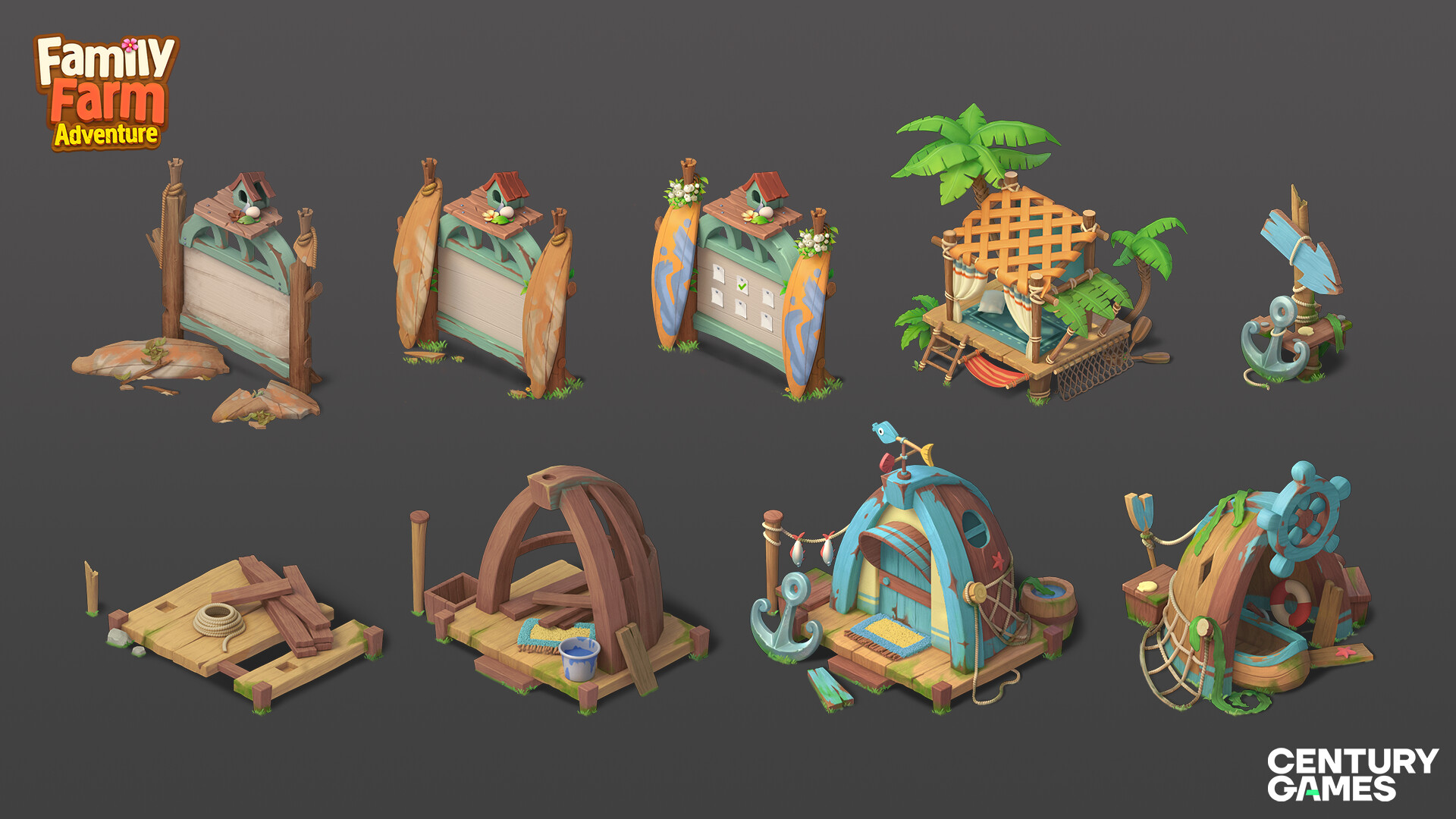 ArtStation Family Farm Adventure Buildings & Props