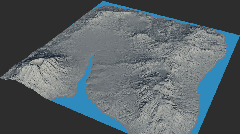 Working with height maps. GAEA for UE 5
