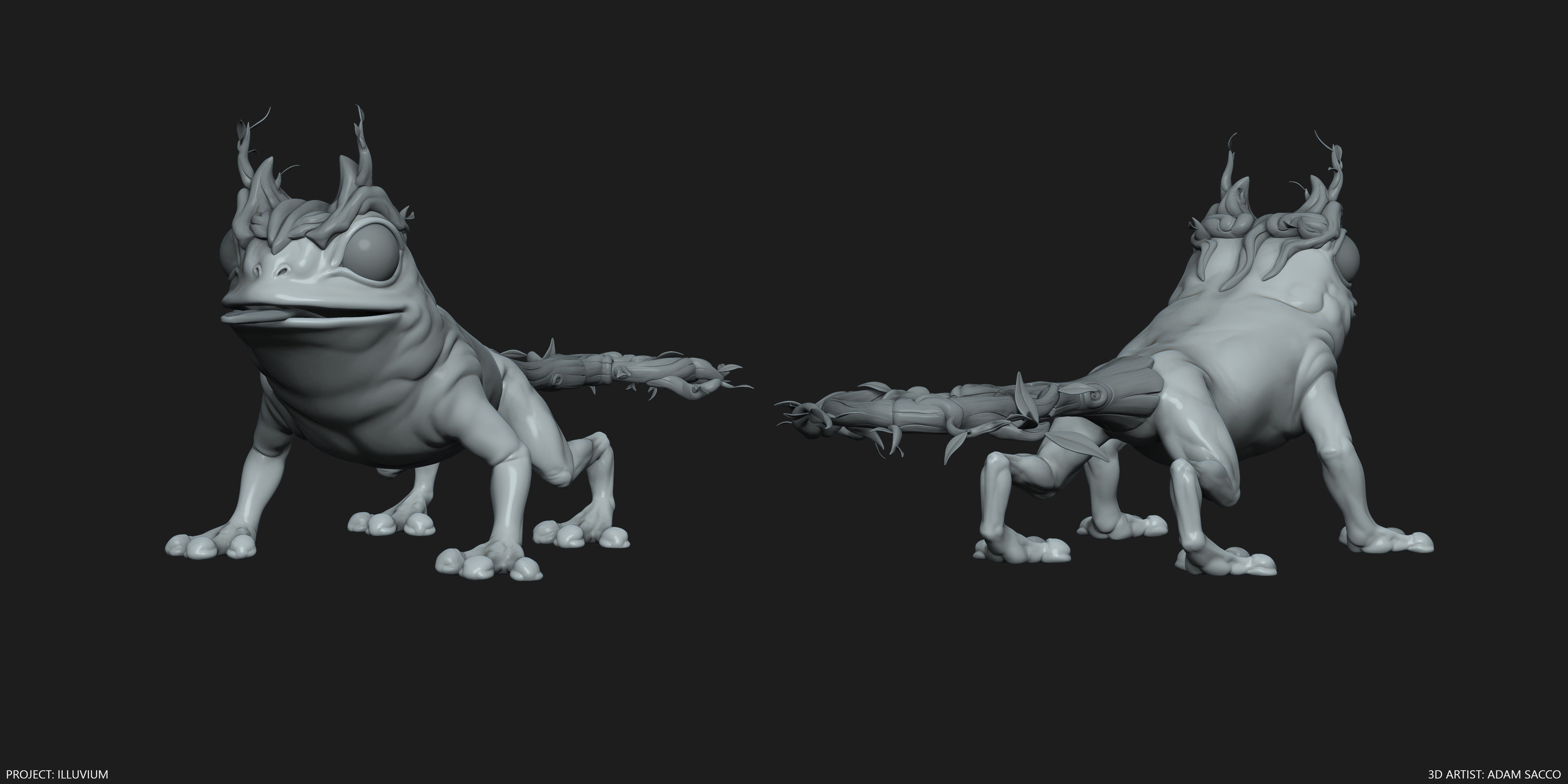 3D modeling highpoly creature.