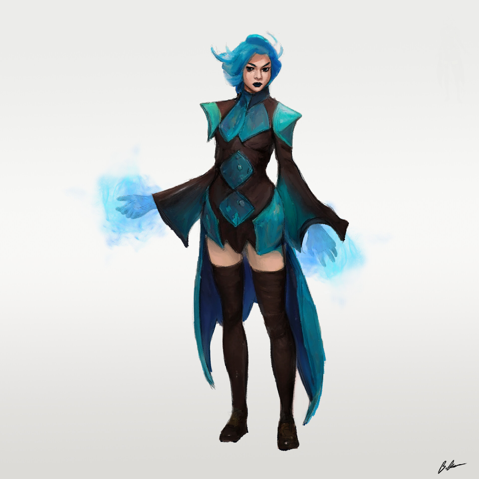 ArtStation Aquatic Mage Half Elf artstation-aquatic-mage-half-elf