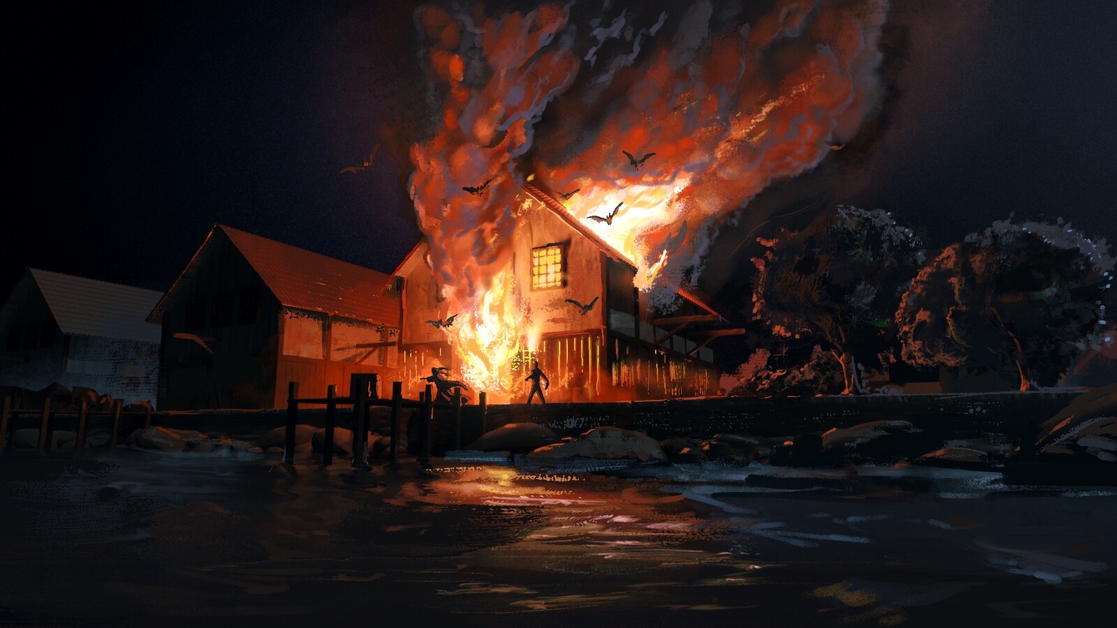 Burning Warehouse