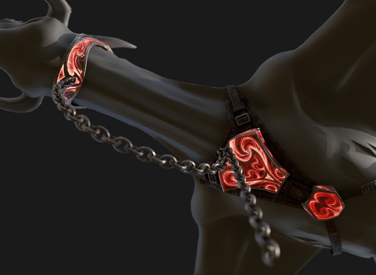 Chain was eventually removed for the final game. 