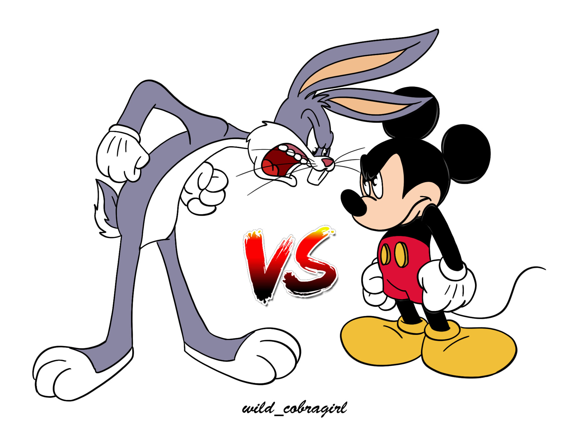 mickey mouse vs bugs bunny