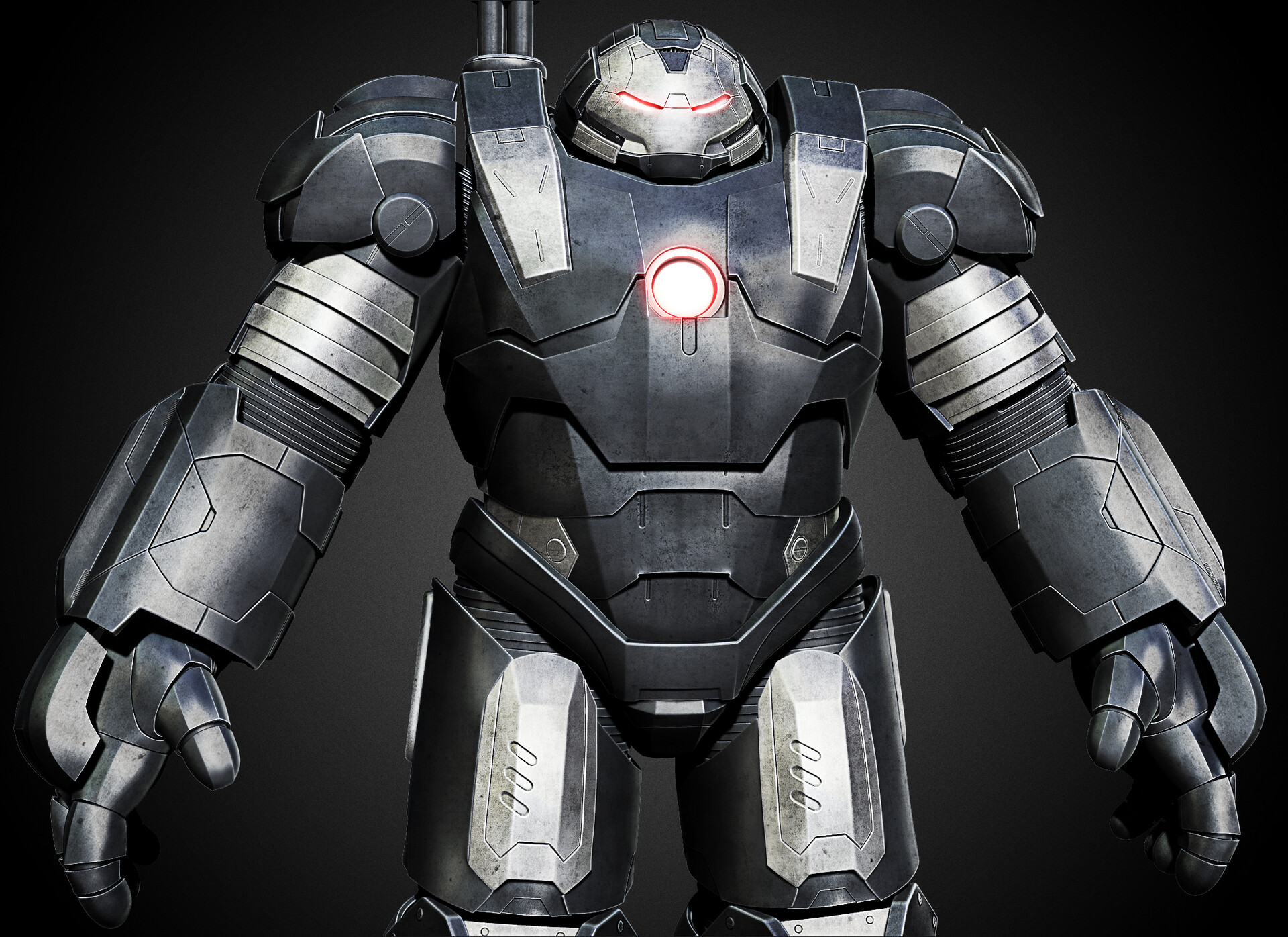 ArtStation War machine Punisher hulkbuster