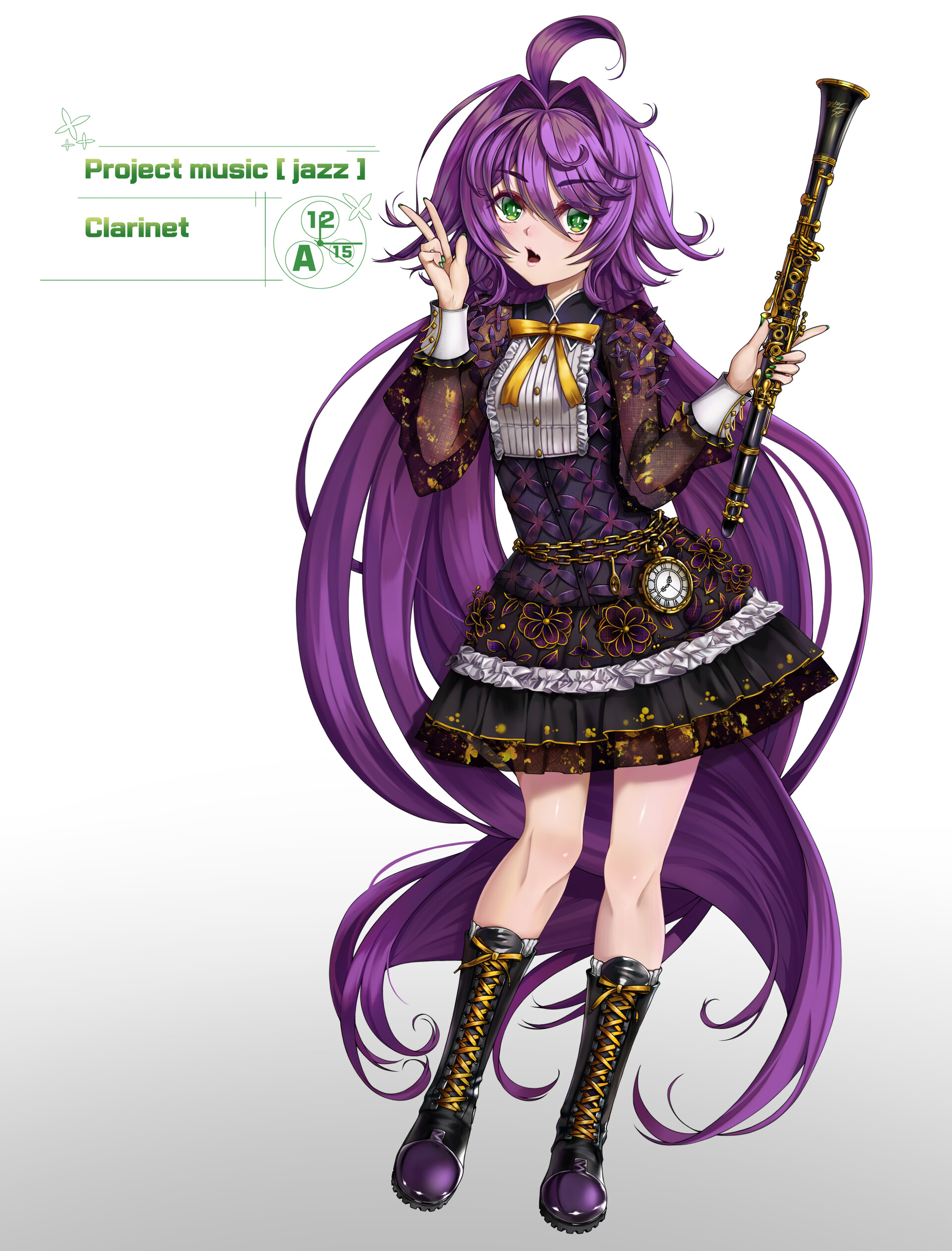 Anime girl and clarinet anime #848828 on animesher.com