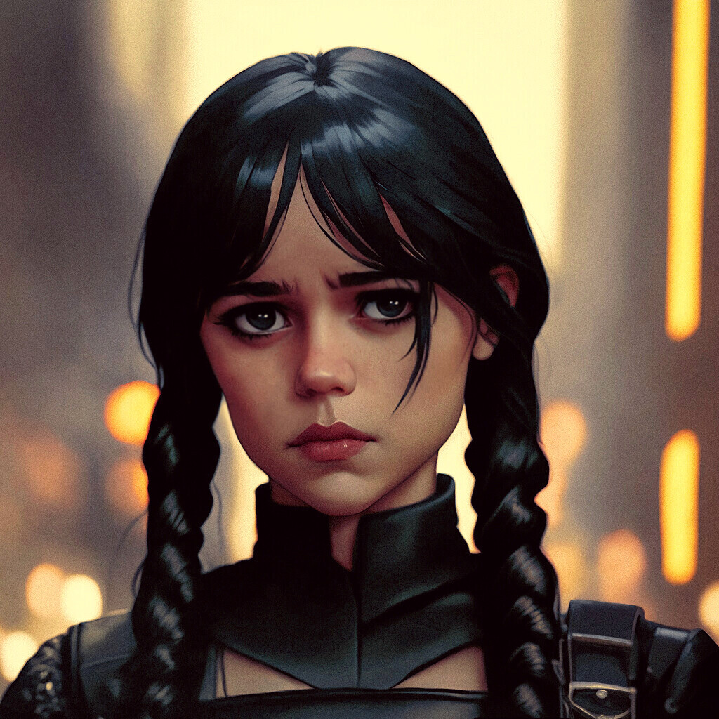 Artstation Wednesday Addams