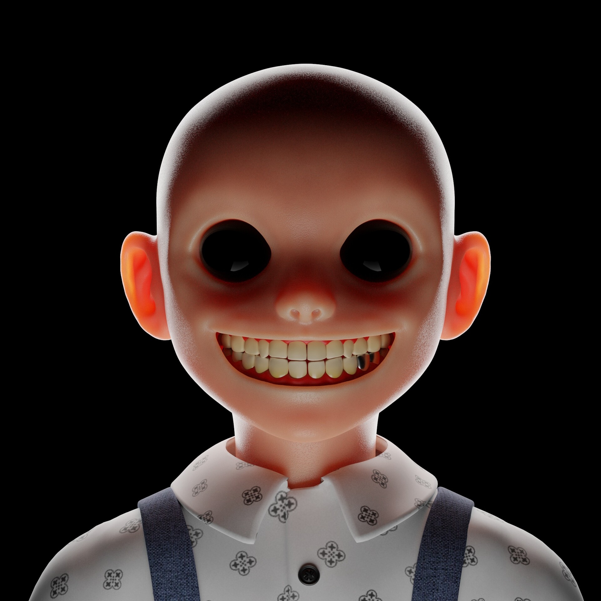 Toy story bald doll top