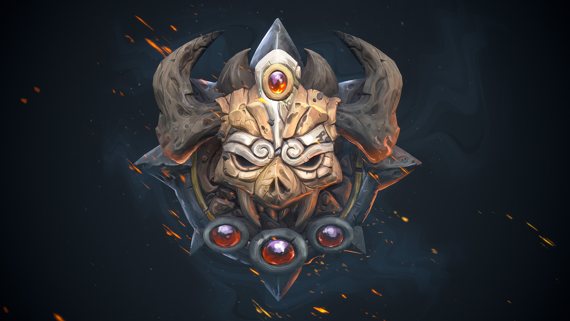 ArtStation Handpainted Warlock Mask