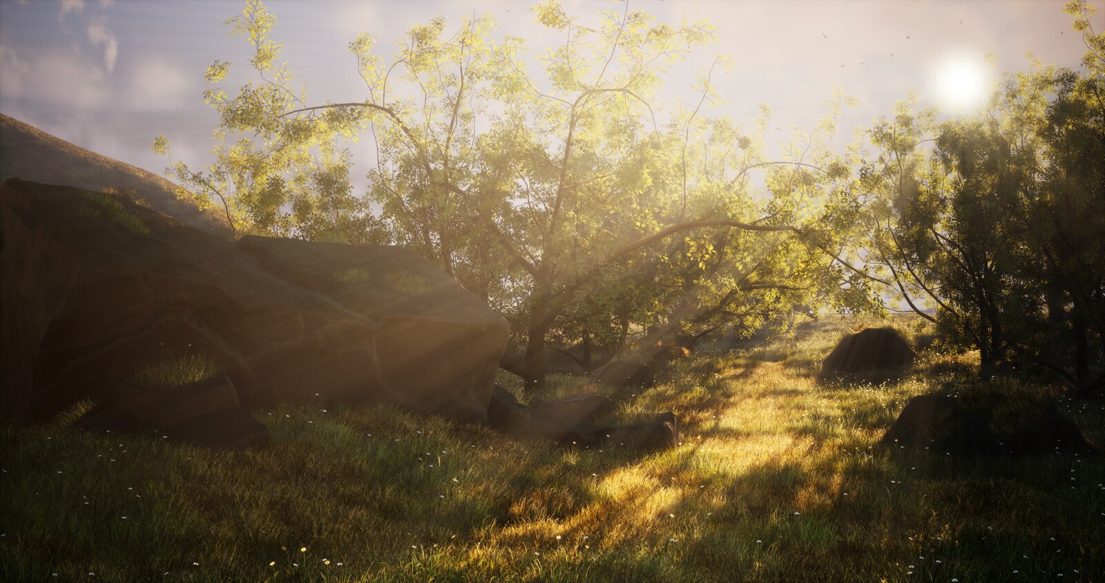 Shot 1 with light shafts