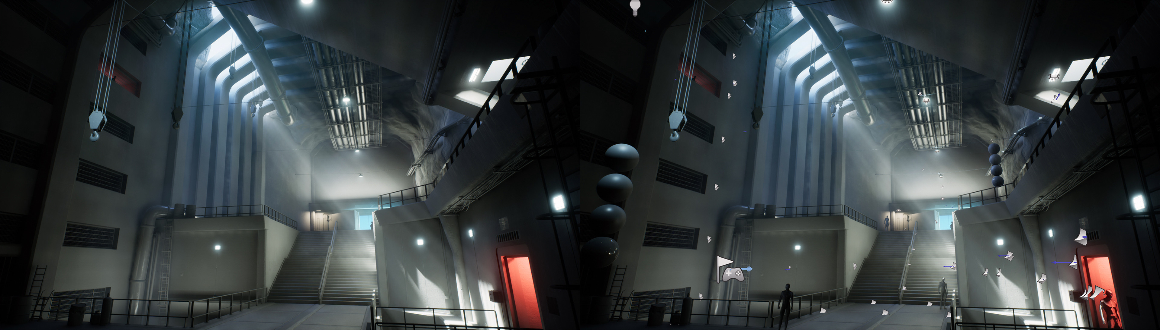 detail lighting and scene