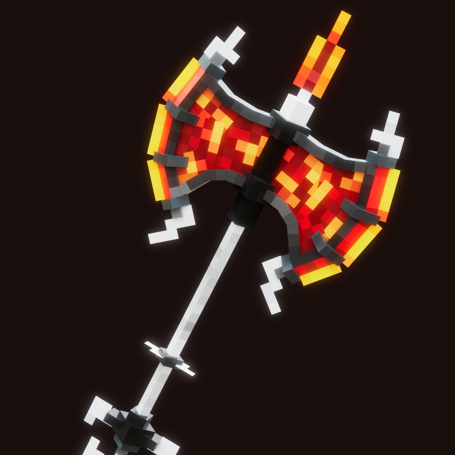 ArtStation Firestone Axe Minecraft Bedrock Asset Study