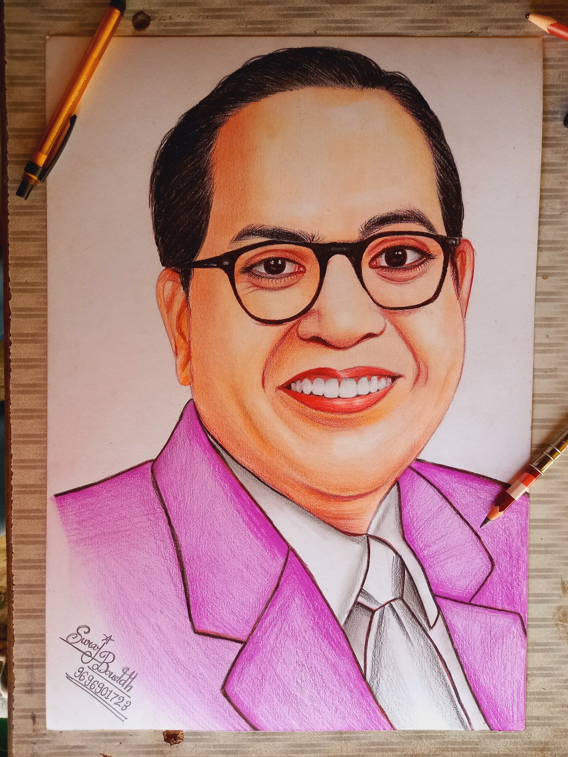 Wonderful Pencil Sketch Of Dr. B. R. Ambedkar | DesiPainters.com