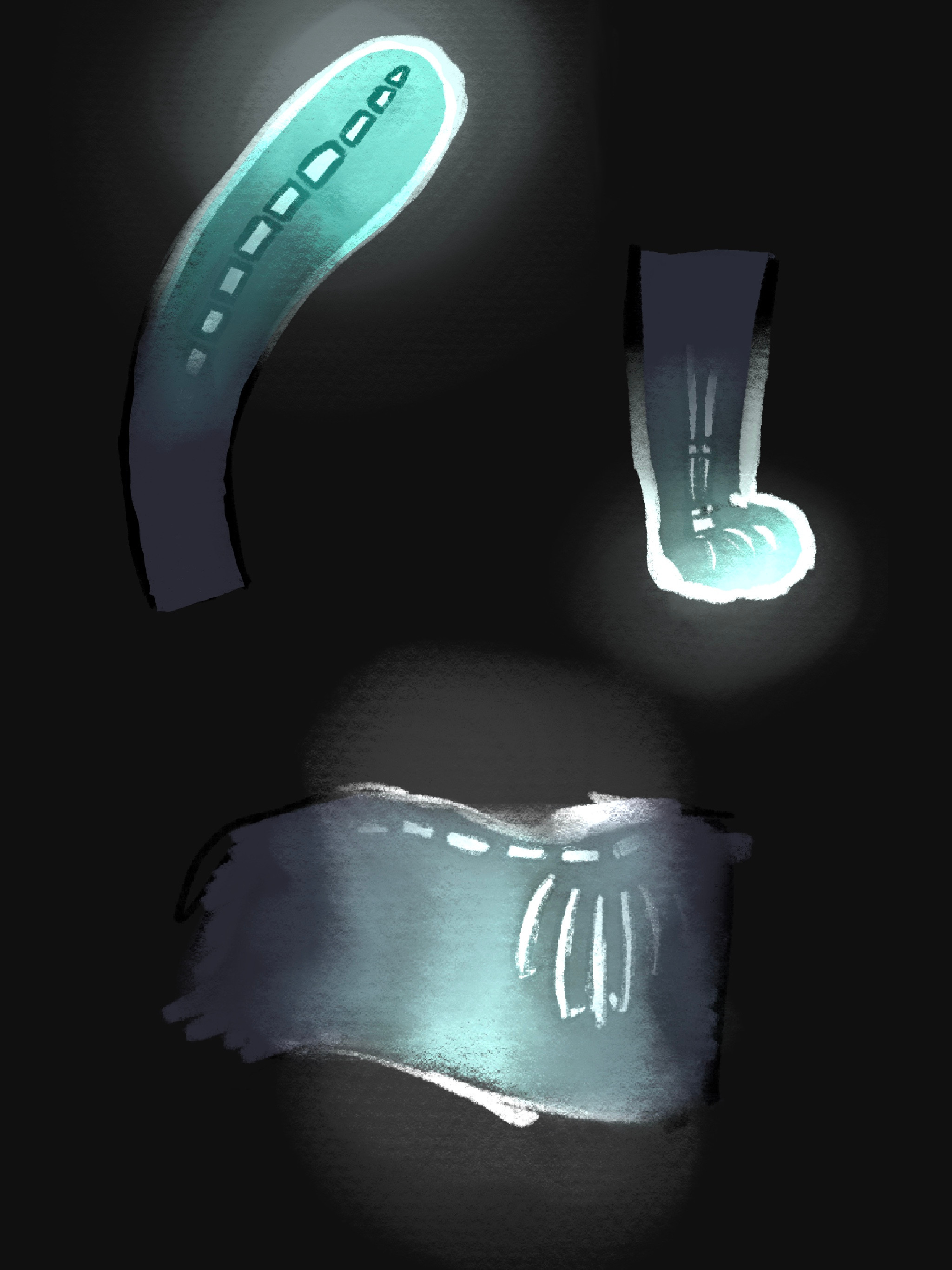 Translucent and Bioluminescent Body Concept