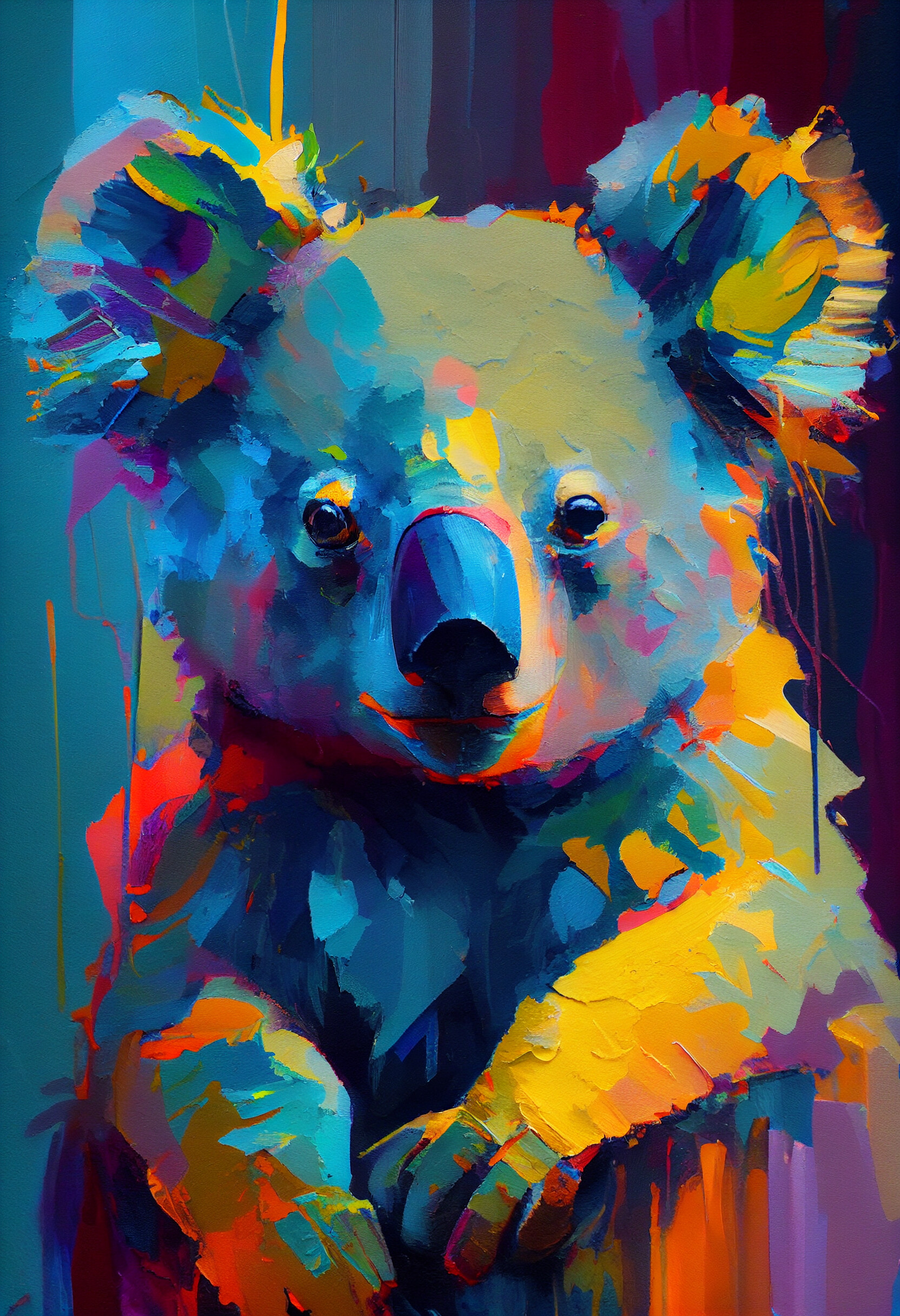 ArtStation Koala Abstract Portrait